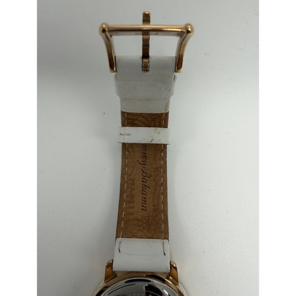 Tommy Bahama TB00033-03 New Battery Floral Ladies Watch 36MM 7.5" Leather Band - Picture 9 of 12